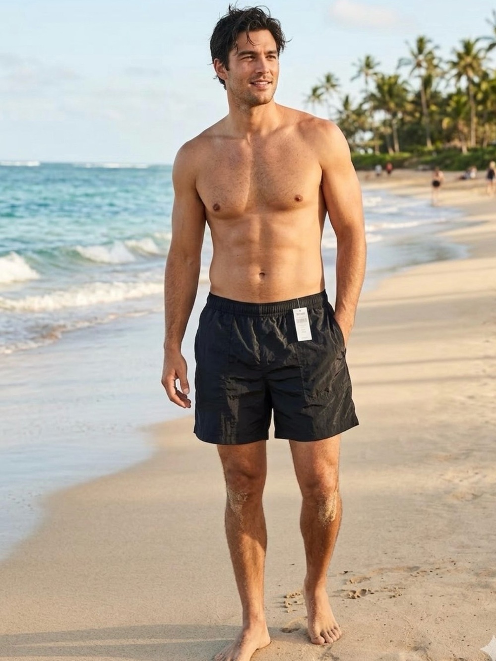 New Todd Snyder Weekend Swim Shorts Men's XXL Pitch Black Mesh Lined Retail $168